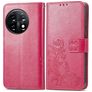 Mobigear Clover Housse OnePlus 11 Etui Porte-Monnaie - Rose