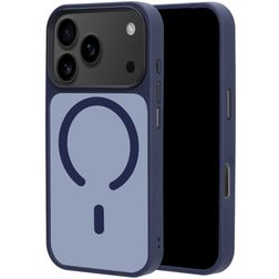 Mobiparts Hardcover Coque iPhone 18 Pro MagSafe Coque arrière Rigide - Satin Blue