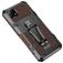 Mobigear Armor Stand Coque Realme C21 Coque arrière Rigide Anti-Chocs avec Support Amovible - Marron