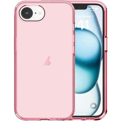 Mobigear Crystal Coque iPhone 16e Coque arrière Rigide - Rose