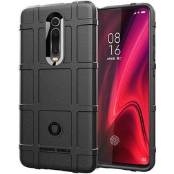 Mobigear Rugged Shield Coque Xiaomi Mi 9T Coque arrière en TPU Souple Anti-Chocs - Noir