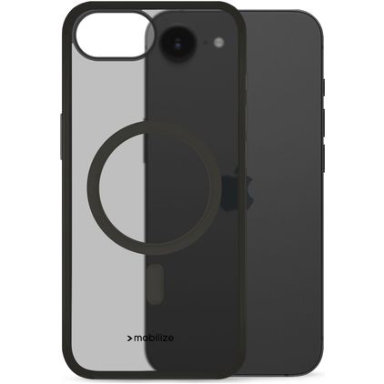 Mobilize Hybrid Pro Coque iPhone 16e MagSafe Coque arrière Rigide Anti-Chocs - Noir
