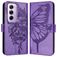 Mobigear Butterfly Housse OPPO Reno 12 Pro Etui Porte-Monnaie - Violet