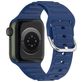 Mobigear Bumpy Bracelet Silicone Apple Watch Fermeture boucle ardillon - 42/41/40/38 mm - Dark Blue