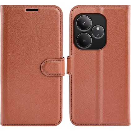 Mobigear Classic Realme GT 6 Étui Portefeuille - Marron