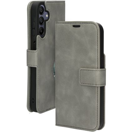 Mobiparts Classic Wallet Housse Samsung Galaxy A15 Etui Porte-Monnaie - Granite Grey