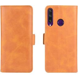 Mobigear Slim Magnet Housse Huawei Y6p Etui Porte-Monnaie - Cognac