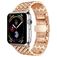 Mobigear Dragon Bracelet Acier pour Apple Watch Fermeture boucle déployante - 49/46/45/44 mm - Rose doré