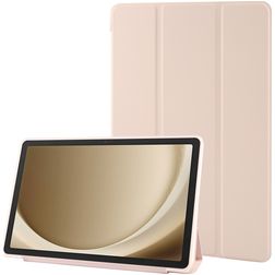 Mobigear Tri-Fold Gel Coque Samsung Galaxy Tab A11 Plus Etui en TPU,Similicuir - Rose doré