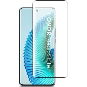 Mobigear Premium HONOR Magic 6 Lite Verre trempé Protection d'écran - Compatible Coque - Noir
