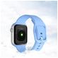 Mobigear Dashed Bracelet Silicone Apple Watch Fermeture boucle ardillon - 42/41/40/38 mm - Bordeaux