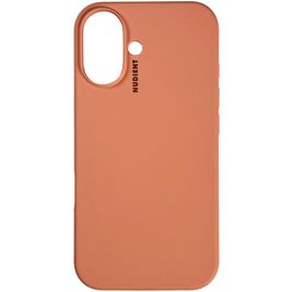 Nudient Base Coque iPhone 16 Plus Coque arrière en Silicone - Peach Orange