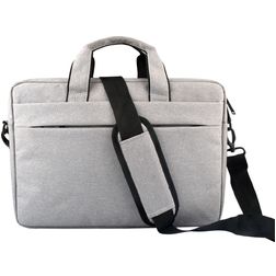 Mobigear Oxford Sac à bandoulière pour ordinateur portable 15 - 16 pouces Sac ordinateur portable - Gris