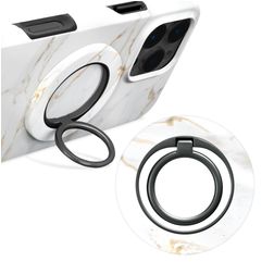 MIO Holder MagSafe Bague téléphone - White Marble Universel