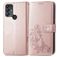 Mobigear Clover TCL 305 Étui Portefeuille - Rose doré
