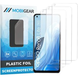 Mobigear OPPO Reno 8 Lite Protection d'écran Film - Compatible Coque (Lot de 3)