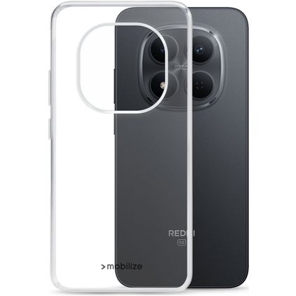 Mobilize Gelly Case Coque Transparente Xiaomi Redmi Note 17 Pro Coque arrière en TPU Souple - Transparent
