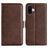 Mobigear Slim Magnet Housse iPhone 16 Etui Porte-Monnaie - Marron