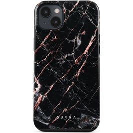 Burga Tough Coque iPhone 14 Coque arrière Rigide Anti-Chocs - Rose Gold Marble
