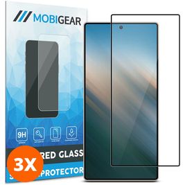 Mobigear Premium Samsung Galaxy S25 Ultra Verre trempé Protection d'écran - Compatible Coque (Lot de 3)