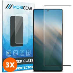 Mobigear Premium Samsung Galaxy S25 Ultra Verre trempé Protection d'écran - Compatible Coque (Lot de 3)