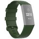 Mobigear Cross Bracelet Silicone Fitbit Charge 4 Fermeture boucle ardillon - Vert
