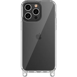 Mobigear Bungy Coque iPhone 15 Pro Max Coque arrière Rigide - Argent