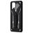 Mobigear Armor Stand Coque Samsung Galaxy A12 Coque arrière Rigide Anti-Chocs avec Support Amovible - Noir