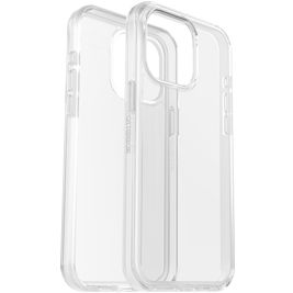 OtterBox Symmetry Coque Transparente iPhone 15 Pro Max Coque arrière Rigide Anti-Chocs - Transparent