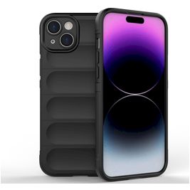 Mobigear Bumpy Coque iPhone 15 Plus Coque arrière en TPU Souple - Noir