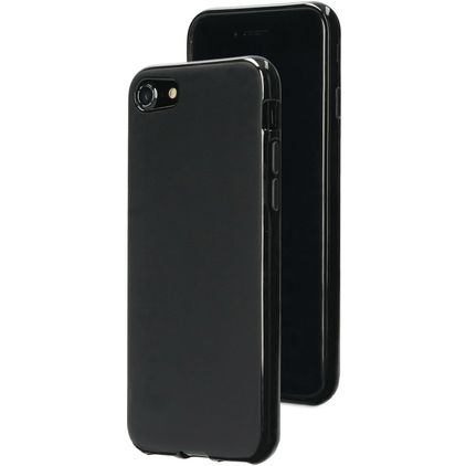 Mobiparts Classic Coque iPhone SE (2020) Coque arrière en TPU Souple - Matt Black