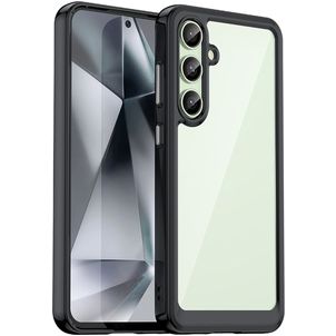 Mobigear Crystal Coque Samsung Galaxy S24 FE Coque arrière Rigide - Noir
