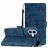 Mobigear Butterfly Housse iPhone 17 Etui Porte-Monnaie - Bleu