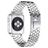 Mobigear Honeycomb Bracelet Acier Apple Watch Fermeture boucle ardillon - 42/41/40/38 mm - Argent