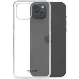 Mobilize Gelly Coque Transparente iPhone 15 Plus Coque arrière en TPU Souple - Transparent