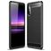 Mobigear Brushed Slim Sony Xperia 10 II TPU souple Coque arrière - Noir