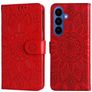 Mobigear Sunflower Housse Samsung Galaxy S26 Etui Porte-Monnaie - Rouge