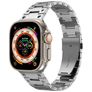Mobigear Amsterdam Bracelet Acier Apple Watch Fermeture boucle déployante - 42/41/40/38 mm - Argent
