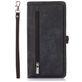 Mobigear Zipper Housse iPhone 14 Pro Max Etui Porte-Monnaie - Noir