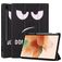 Mobigear Tri-Fold Gel Coque Samsung Galaxy Tab S7 FE Etui en TPU,Similicuir + Porte-crayon - Do Not Touch