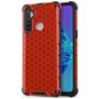 Mobigear Honeycomb Coque Realme C3 Coque arrière Rigide Anti-Chocs - Rouge