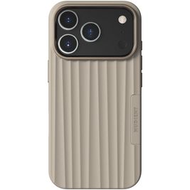Nudient Bold Coque iPhone 17 Pro MagSafe Coque arrière Rigide - Linen Beige