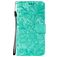 Mobigear Flowers Samsung Galaxy Note 10 Lite Étui Portefeuille - Turquoise