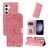 Mobigear Sunflower Housse Samsung Galaxy S24 Etui Porte-Monnaie - Rose doré