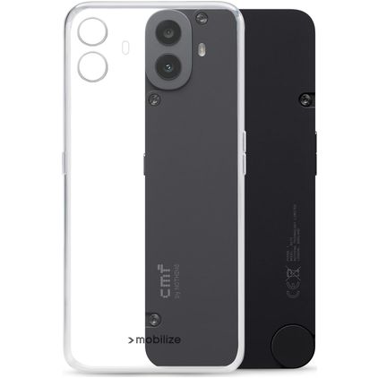 Mobilize Gelly Coque Transparente Nothing CMF Phone 1 Coque arrière en TPU Souple - Transparent