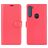 Mobigear Classic Housse Motorola One Fusion Plus Etui Porte-Monnaie - Magenta
