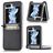 Mobigear Excellent Coque Samsung Galaxy Z Flip 5 Coque arrière Rigide avec Porte-Cartes - Noir