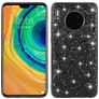 Mobigear Glitter Coque Huawei Mate 30 Coque arrière Rigide - Noir