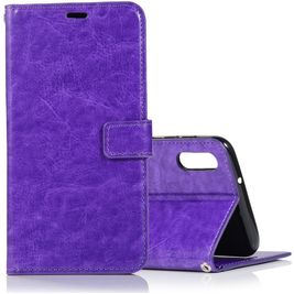 Mobigear Wallet Housse Samsung Galaxy A10 Etui Porte-Monnaie - Violet