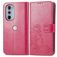 Mobigear Clover Housse Motorola Edge 30 Pro Etui Porte-Monnaie - Magenta